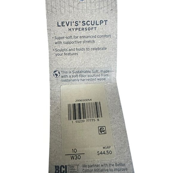 Levi's Jean Shorts Women's Size 30 Blue Mid-Length Denim Pockets - Picture 5 of 7